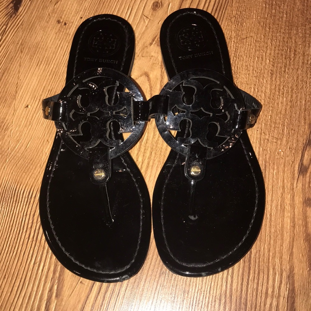 Black Tory Burch Miller Flip Flop
